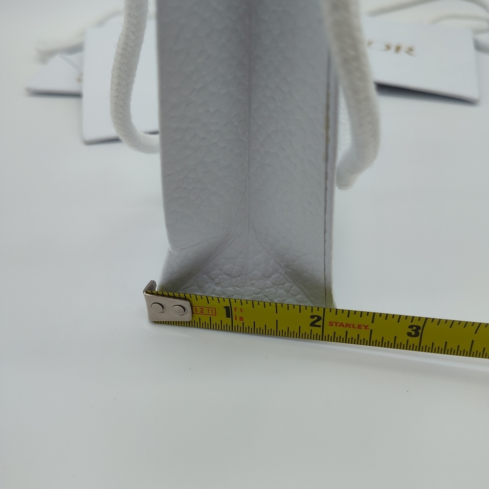 DIOR Small Gift Bags Set 4 White Gold Logo Rope Handles 5.75x5.25x2 - Picture 6 of 6